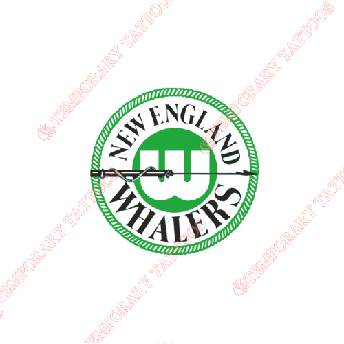 New England Whalers Customize Temporary Tattoos Stickers NO.7128